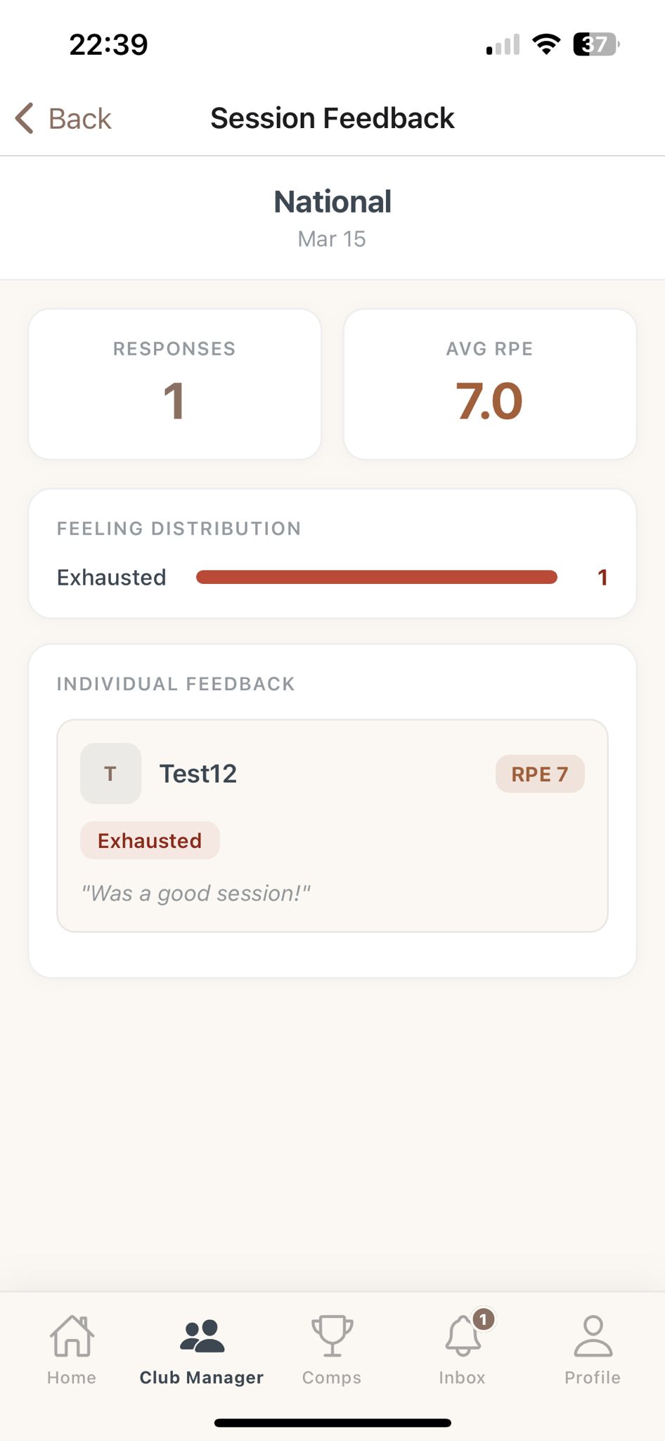 Session writing parser right phone screenshot