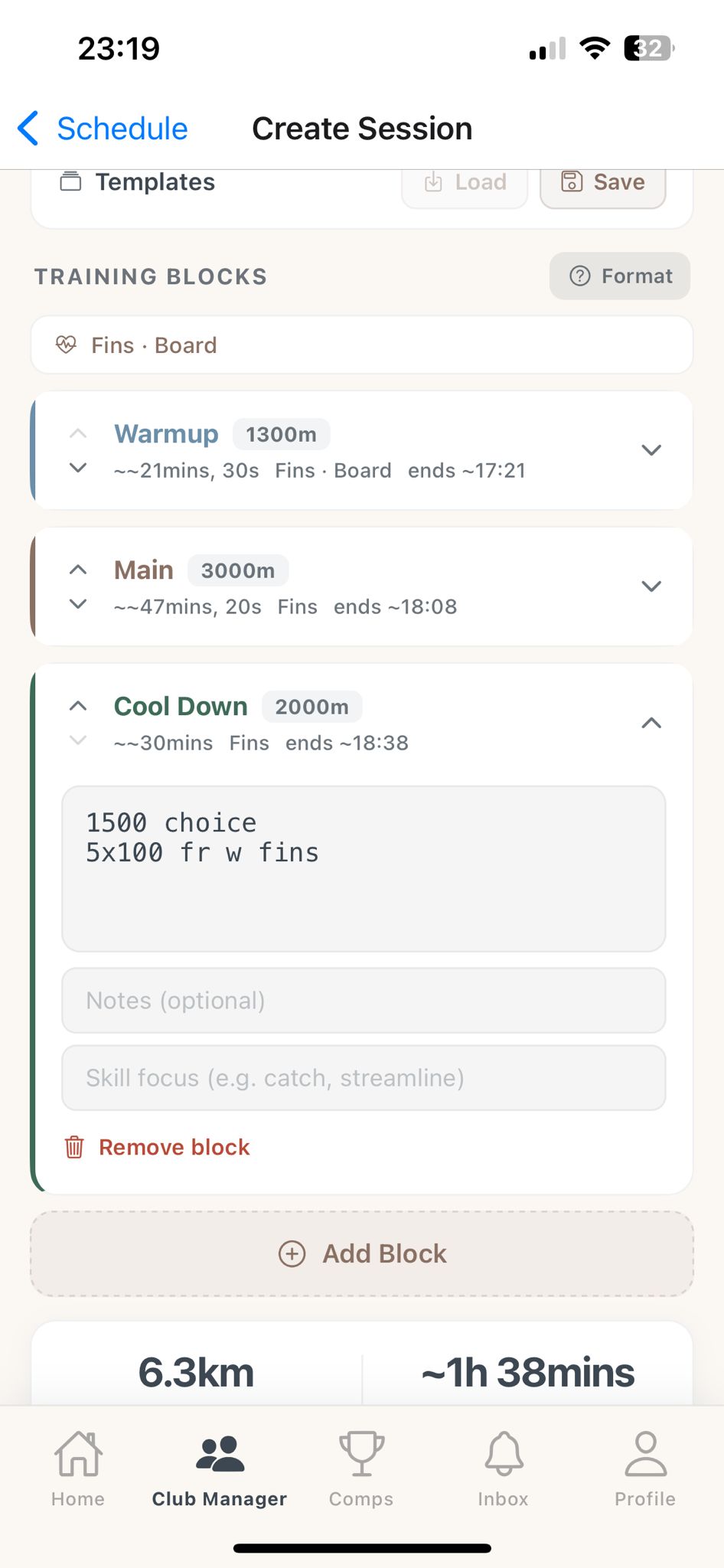 Session writing parser left phone screenshot